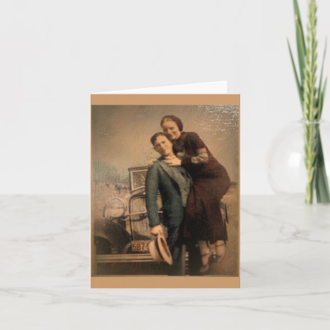 Tarjeta Bonnie y Clyde (Anverso)