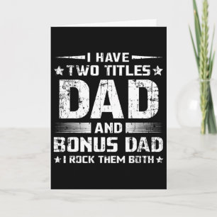 Tarjeta Bono divertido papá hombre Día del Padre padrastro