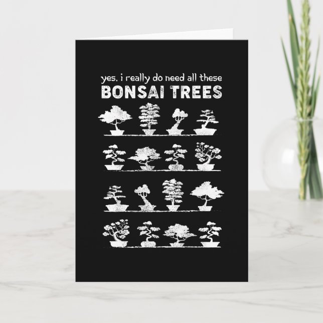Tarjeta Bonsai Tree Care Penjing Gardening Gift (Anverso)