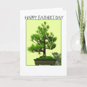 Tarjeta Bonsais del día de padre