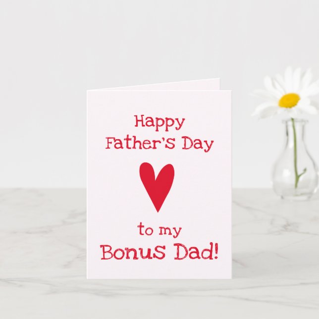 Tarjeta ¡Bonus Papá! | Dia divertida del padre (Planta pequeña)