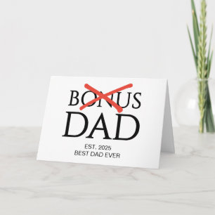 Tarjeta BONUS PAPÁ Establecido Día del Padre Aceptado