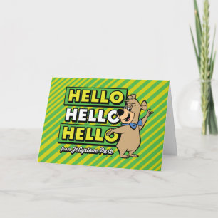 Tarjeta Boo-Boo Bear Hola Hola Desde Jellystone