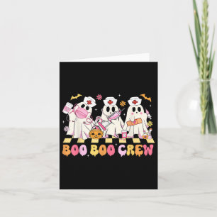 Tarjeta Boo Boo Crew Enfermera Enfermería fantasma disfraz