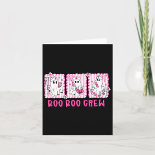 Tarjeta Boo Boo Crew Spookin Season Feliz Halloween Funny