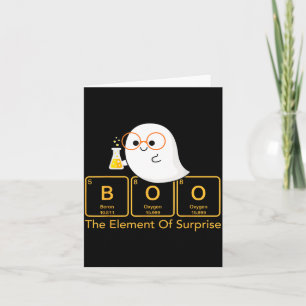 Tarjeta Boo de Química El Elemento de Sorpresa Químico Lin