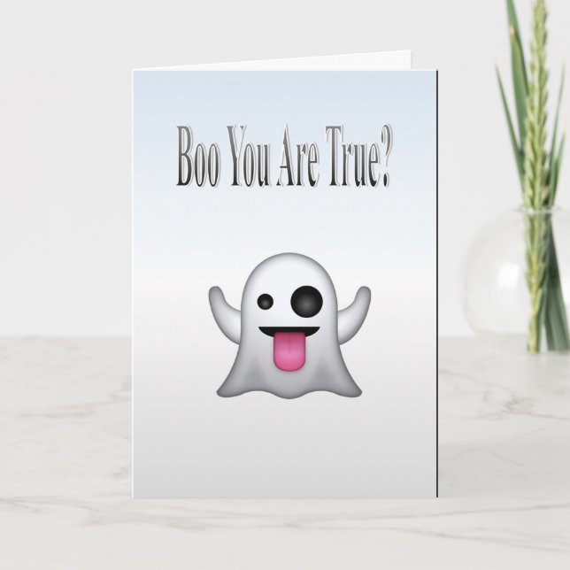Tarjeta Boo, ¿Eres Verdad? (Anverso)
