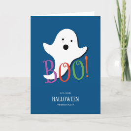 Tarjeta ¡Boo! Feliz Halloween Kids Card