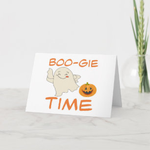 TARJETA **BOO-GIE TIME** HALLOWEENT CON **YOU** CARTA