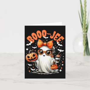 Tarjeta Boo-jee Truco o trato fantasma espeluznante Jack O