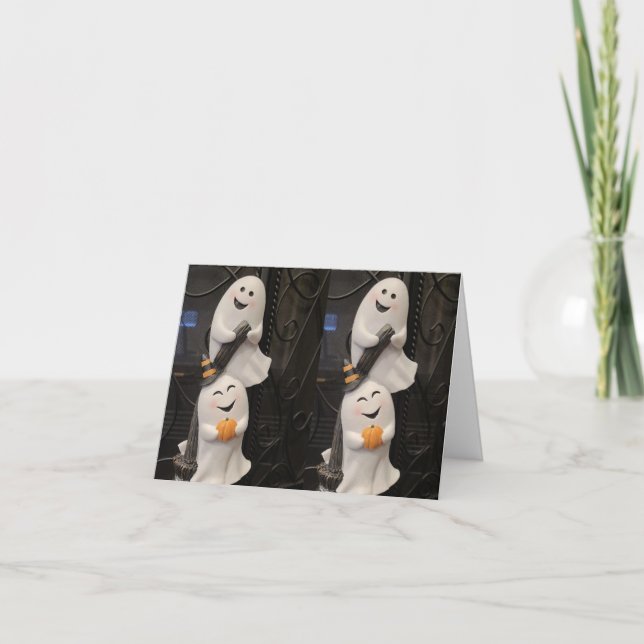 TARJETA **BOO PARA TI / FELIZ HALLOWEEN TAMBIÉN** (Anverso)