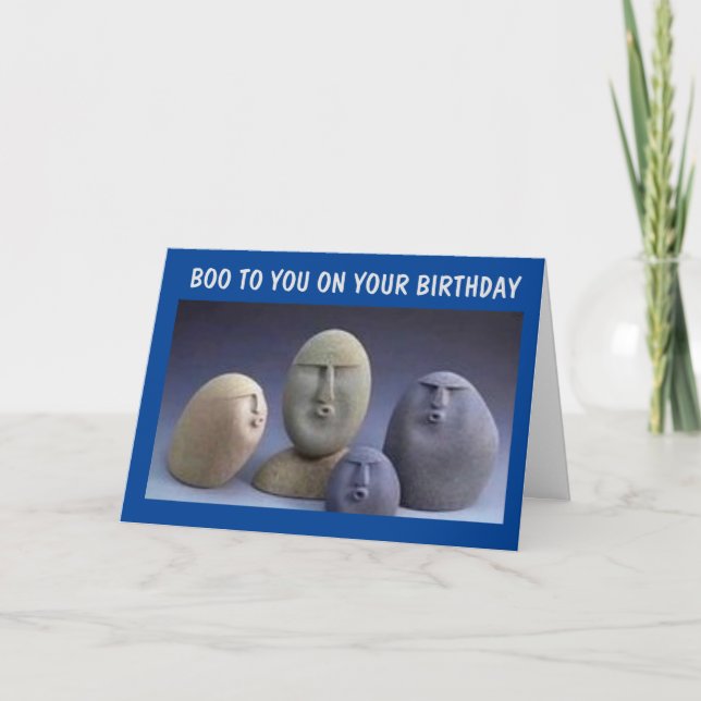 TARJETA **BOO** PARA USTED EN SU CUMPLEAÑOS (Anverso)