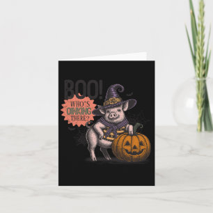Tarjeta Boo que está pensando ahí, halloween graciosos ama