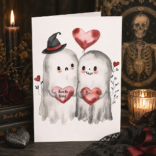 Tarjeta Boo Sé Mío Cute Spooky Fantasma San Valentín
