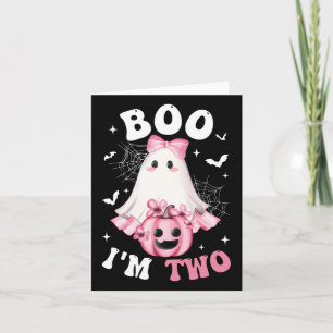 Tarjeta Boo, soy el segundo Chica de cumpleaños, Calabaza 