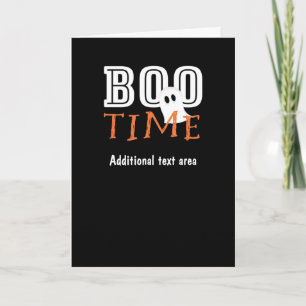 Tarjeta BOO TIME Halloween Ghost Fiesta Fold Card