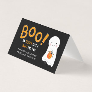 Tarjeta Boo Un Tratamiento Para Usted   Clase Ghost Hallow