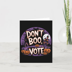 Tarjeta Boo Vote Campaña Presidencial Kamala Harris W 2024