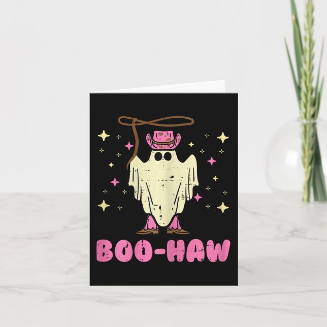 Tarjeta Boo Yaw Cowgirl Mujeres Chicas (Anverso)