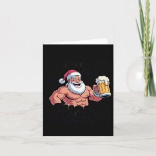 Tarjeta Booger Sugar Santa Funny Navidades Musculares Meme