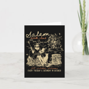 Tarjeta Book Club Funny Bookish Halloween Spookeen Reading