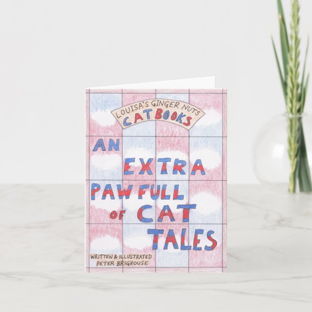 Tarjeta Book Cover Extra Pawfull Cat Tales Tails Stories (Anverso)