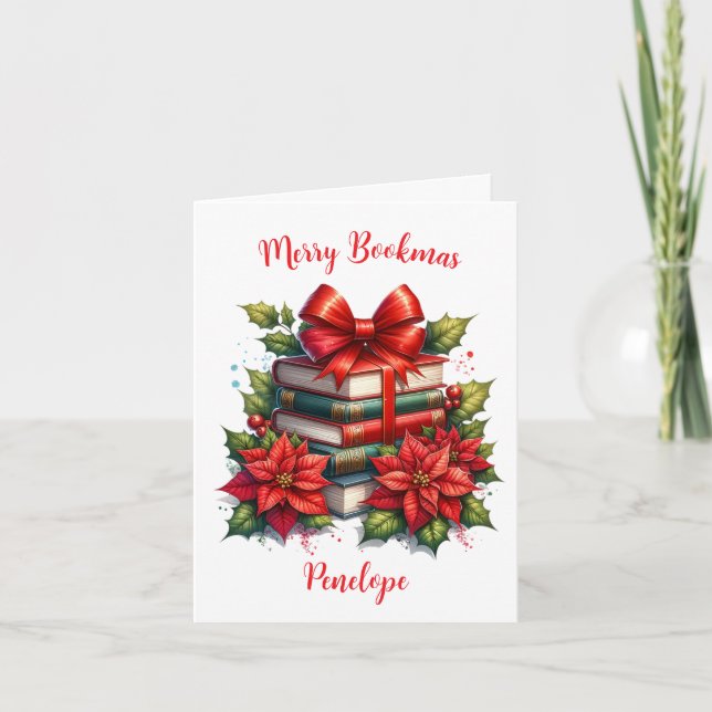 Tarjeta Bookmas de moras personalizadas (Anverso)