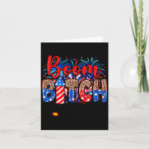 Tarjeta Boom quítate del camino usa fuegos artificiales de