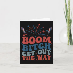 Tarjeta Boom Sale De La Vía De Los Fuegos Artificiales Est