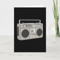 Boombox bass rap de hip hop de música retro de los