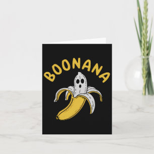 Tarjeta Boonana Funny Skeleton Dentro De Banana Quirky