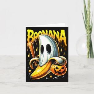 Tarjeta Boonana Ghost Nana Funny Halloween Costueen Art