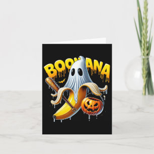 Tarjeta Boonana Ghost Nana Gracioso disfraz Halloween Art