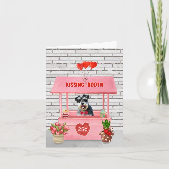 Tarjeta Booth de besada del El día de San Valentín de perr (Anverso)