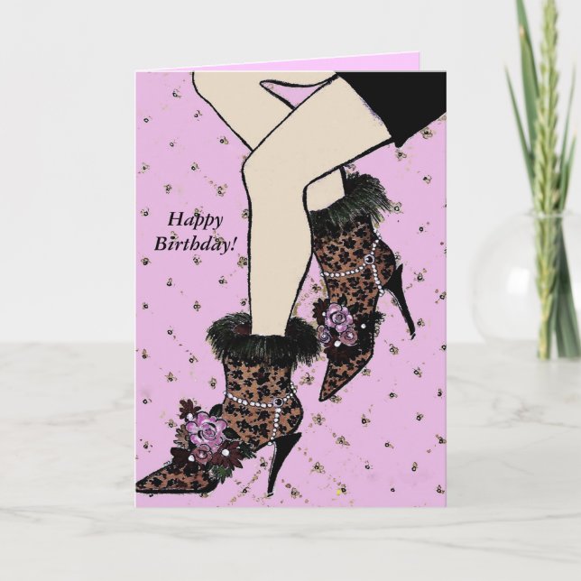 Tarjeta Boots Bodacious Birthday (Anverso)