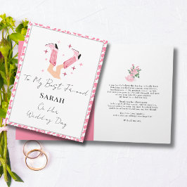 Tarjeta Boots de Cowboy rosa y felicitaciones de Bubbly Br