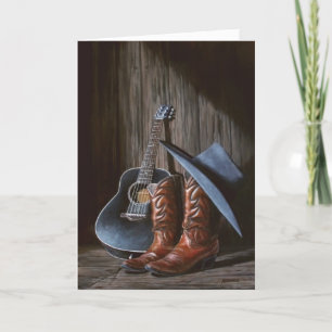 Tarjeta "Boots" de música country