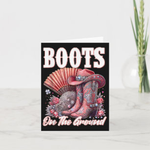 Tarjeta Boots En El Bote De Bote De La Tierra Cowboy Weste