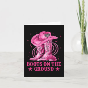 Tarjeta Boots En El Bote De Bote De La Tierra Cowboy Weste