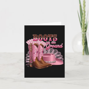 Tarjeta Boots En El Suelo, Bototo De Bote En El País Occid