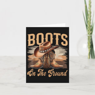 Tarjeta Boots En El Suelo De Las Mujeres De La Nova Negra