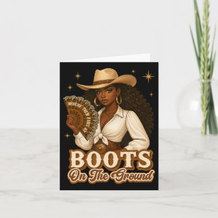 Tarjeta Boots En El Terreno De La Noche De Junio Donde Ell