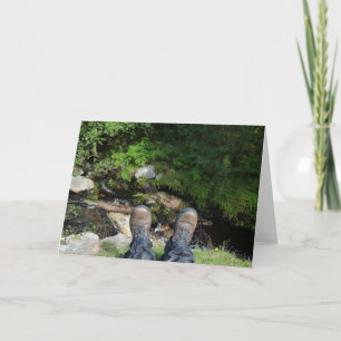 Tarjeta "Boots en Linhope Spout, Ingram Valley"