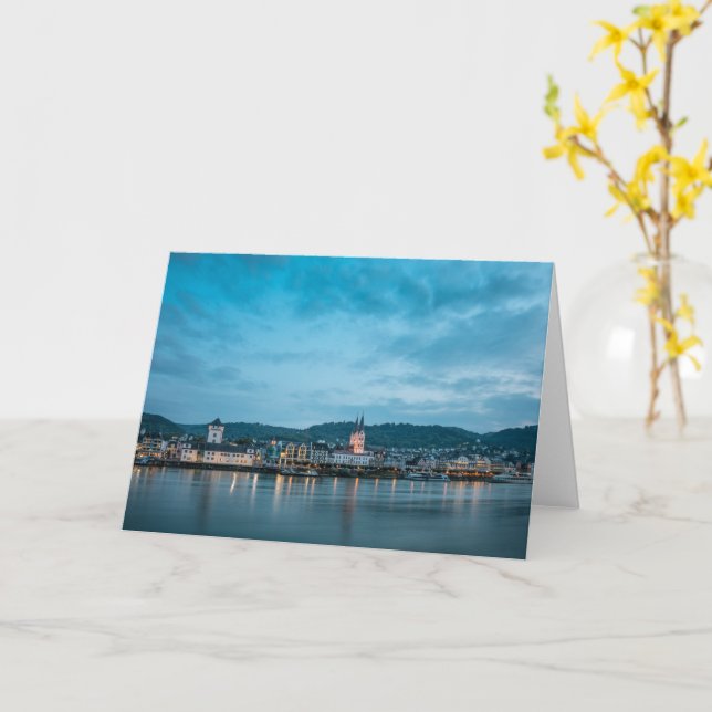 Tarjeta Boppard am Rhein (flor amarilla)