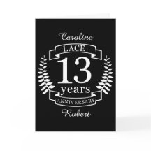 Bordado de encaje Aniversario de bodas tradicional