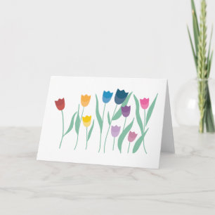 Tarjeta Borde de tulipán