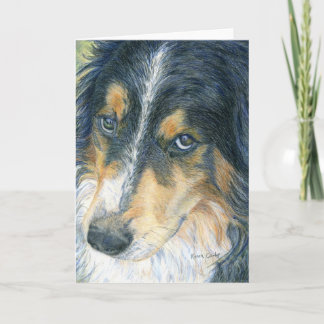 Tarjeta Border collie Notecard