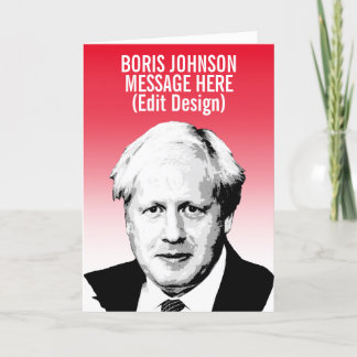 TARJETA BORIS JOHNSON PERSONALIZADO