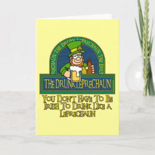 Tarjeta borracha del Leprechaun