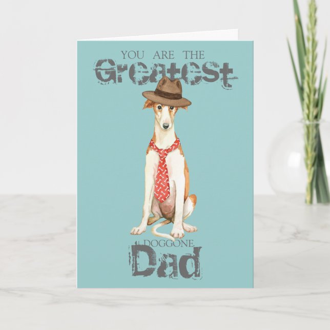 Tarjeta Borzoi Dad (Anverso)
